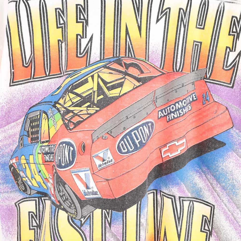 Vintage NASCAR 1995 Jeff Gordon AOP Graphic T-Shirt - Large 7 Vintage NASCAR 1995 Jeff Gordon AOP Graphic T-Shirt - Large - Image 7