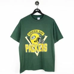 Icy Vintage Vintage Trench NFL Green Bay Packers Graphic T-Shirt - Medium