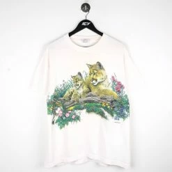 Icy Vintage Vintage Tiger Wrap Around Graphic T-Shirt - Large