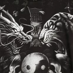 Icy Vintage Vintage Dragon Vs Tiger Yin Yang Graphic T-Shirt - 2XL -Icy Sales Shop 15403 20IMG 0077