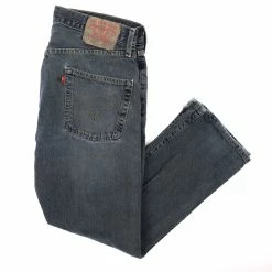 Vintage Levi's 501 Faded Denim Pants - Small