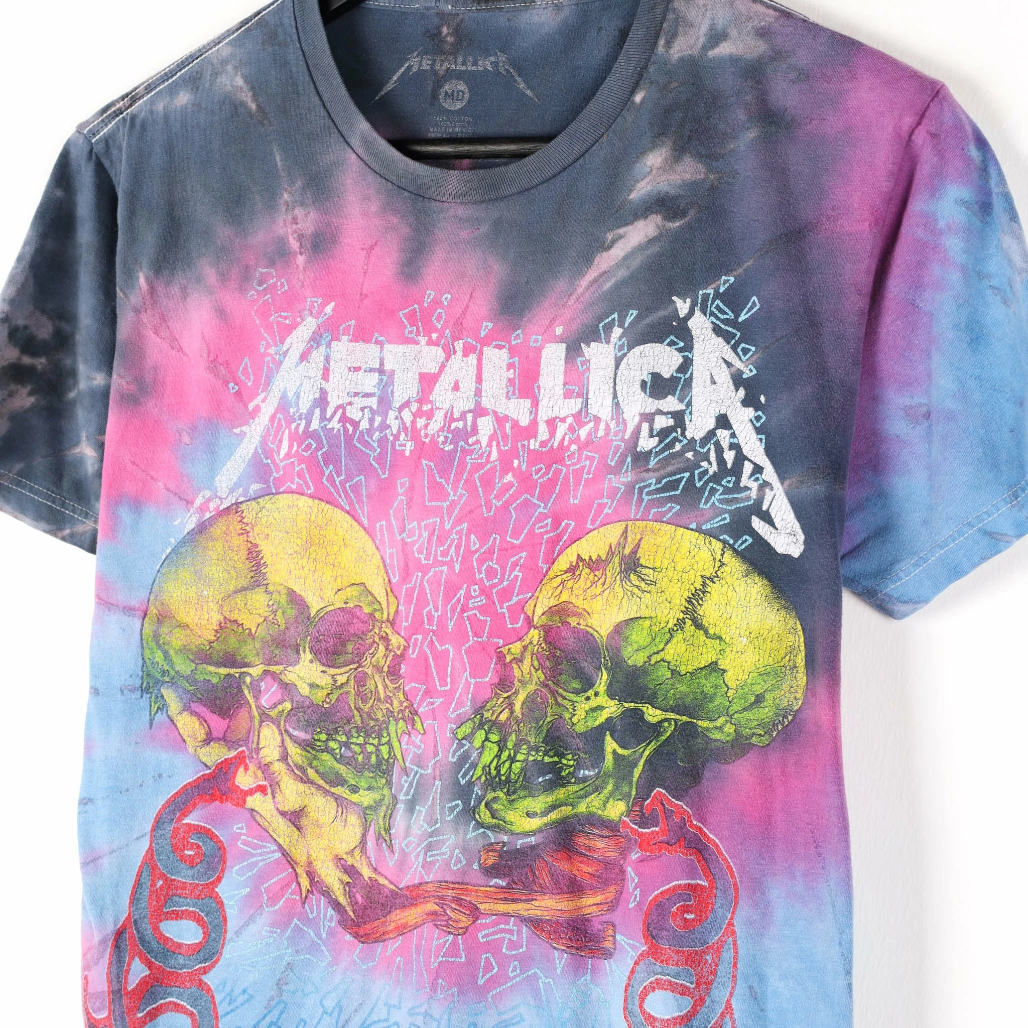 Icy Vintage Metallica Live In Concert Tie Dye Band T-Shirt - Medium - Image 2