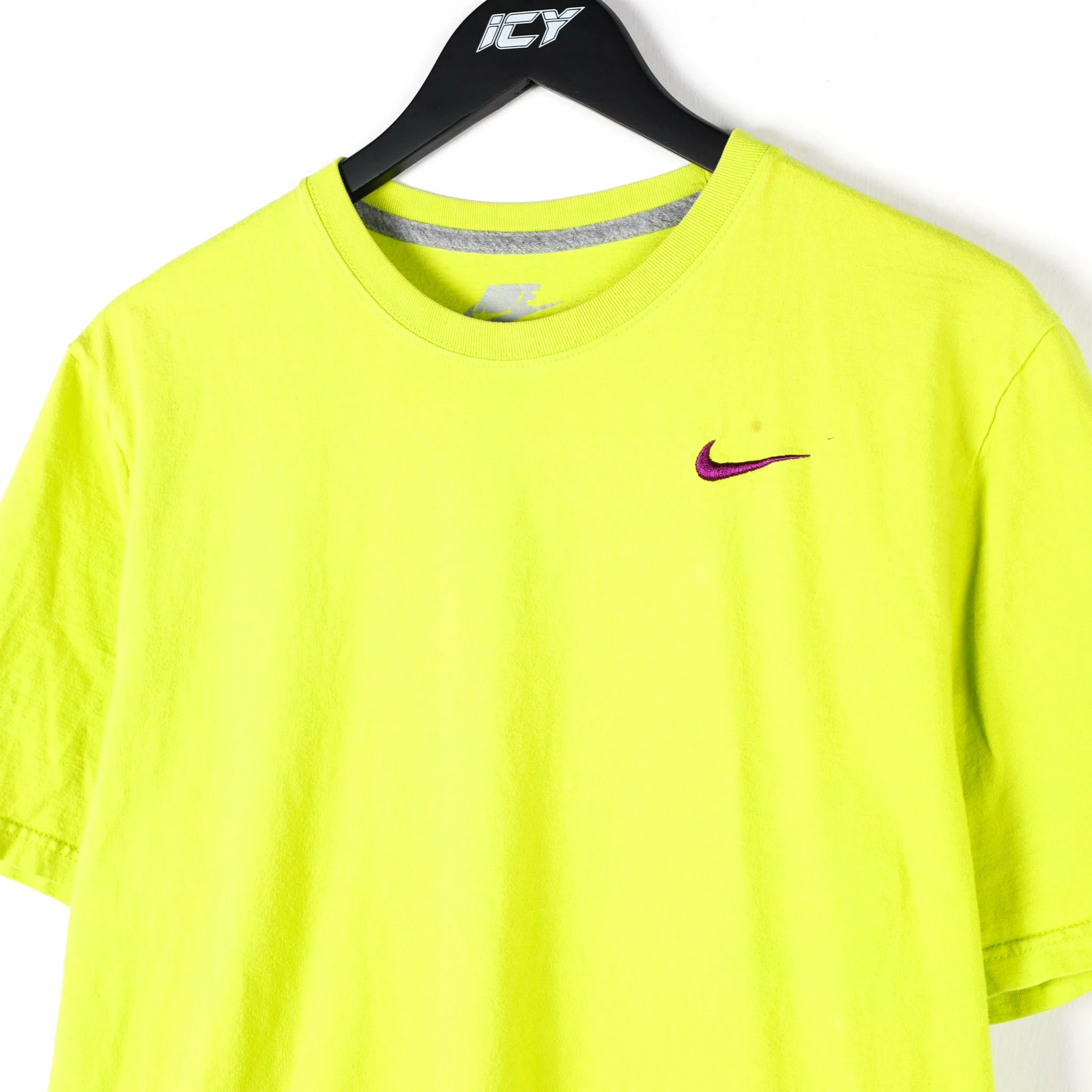Nike Neon Mini Swoosh T-Shirt - Large - Image 2