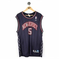 Vintage Reebok Jason Kidd #5 New Jersey Nets Basketball Jersey - Medium
