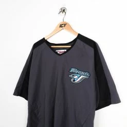 MLB Blue Jays Short Sleeve Windbreaker Pullover Shirt - Medium -Icy Sales Shop 5769IMG 0091