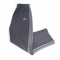 Vintage Adidas Grey Track-Pants - Medium