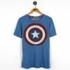 Icy Vintage Vintage Marvel Captain America Shield T-Shirt - Medium