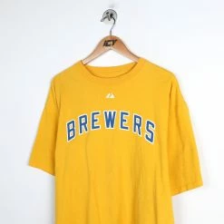 Vintage MLB Milwaukee Brewers Braun T-Shirt - XL -Icy Sales Shop 7417 20IMG 0043