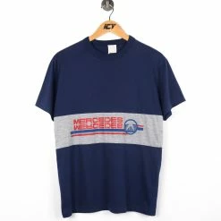 Icy Vintage Vintage 80s Mercedes Benz Spell Out T-Shirt - Medium
