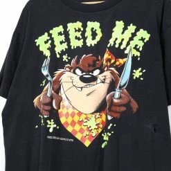 Icy Vintage Vintage 1992 Taz Feed Me Looney Tunes 90s T-Shirt - XL -Icy Sales Shop 7919 20IMG 0096