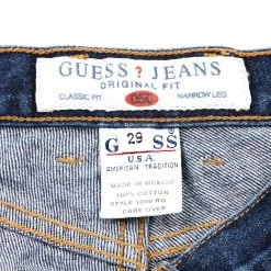 Vintage Guess Straight Cut Denim Pants - Womens Medium -Icy Sales Shop 8459 20IMG 0096