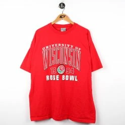 Vintage Collegiate 1994 University Of Wisconsin Rose Bowl T-Shirt - 2XL