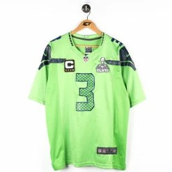 Nike Seattle Seahawks Russell Wilson #3 Super Bowl XLVIII Football Jersey - Large