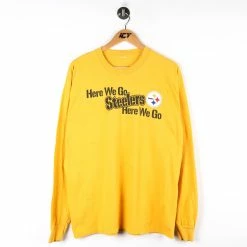 NFL Pittsburgh Steelers Here We Go Long Sleeve T-Shirt - Large