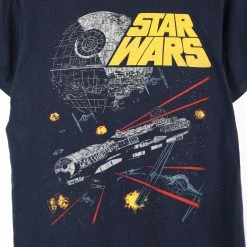Icy Vintage Star Wars Death Star Millennium Falcon Graphic T-Shirt - Small -Icy Sales Shop 9757 20IMG 0054