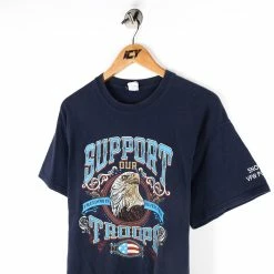 Icy Vintage Support Our Troops Bald Eagle T-Shirt - Large -Icy Sales Shop 9877 20IMG 0099