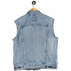 Levi's Paint Splattered Denim Vest - Large -Icy Sales Shop 9969 20IMG 0008