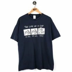 Icy Vintage Vintage The Life Of A Cop T-Shirt - XL