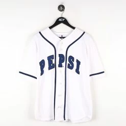 Icy Vintage Vintage Pepsi Spell Out Baseball Jersey - XS